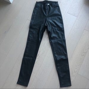 H&M Faux Leather Pants